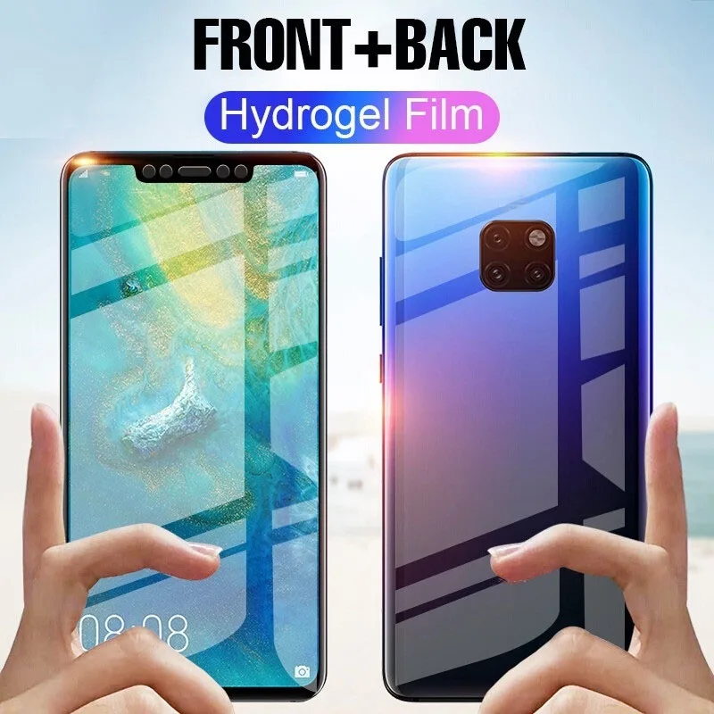Гидрогелевая Защитная пленка для Huawei P30 P20 Mate 20 lite Pro p smart 2019 защитная экрана