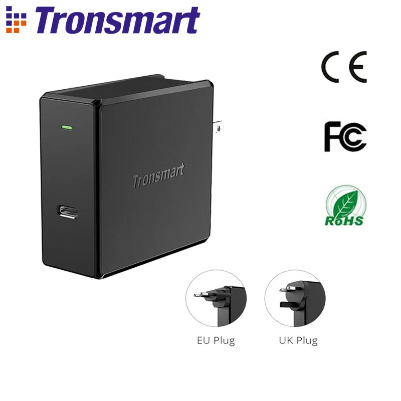 Сетевое зарядное устройство Tronsmart WCP02 60 Вт беспроводное быстрая доставка 3 0 USB для