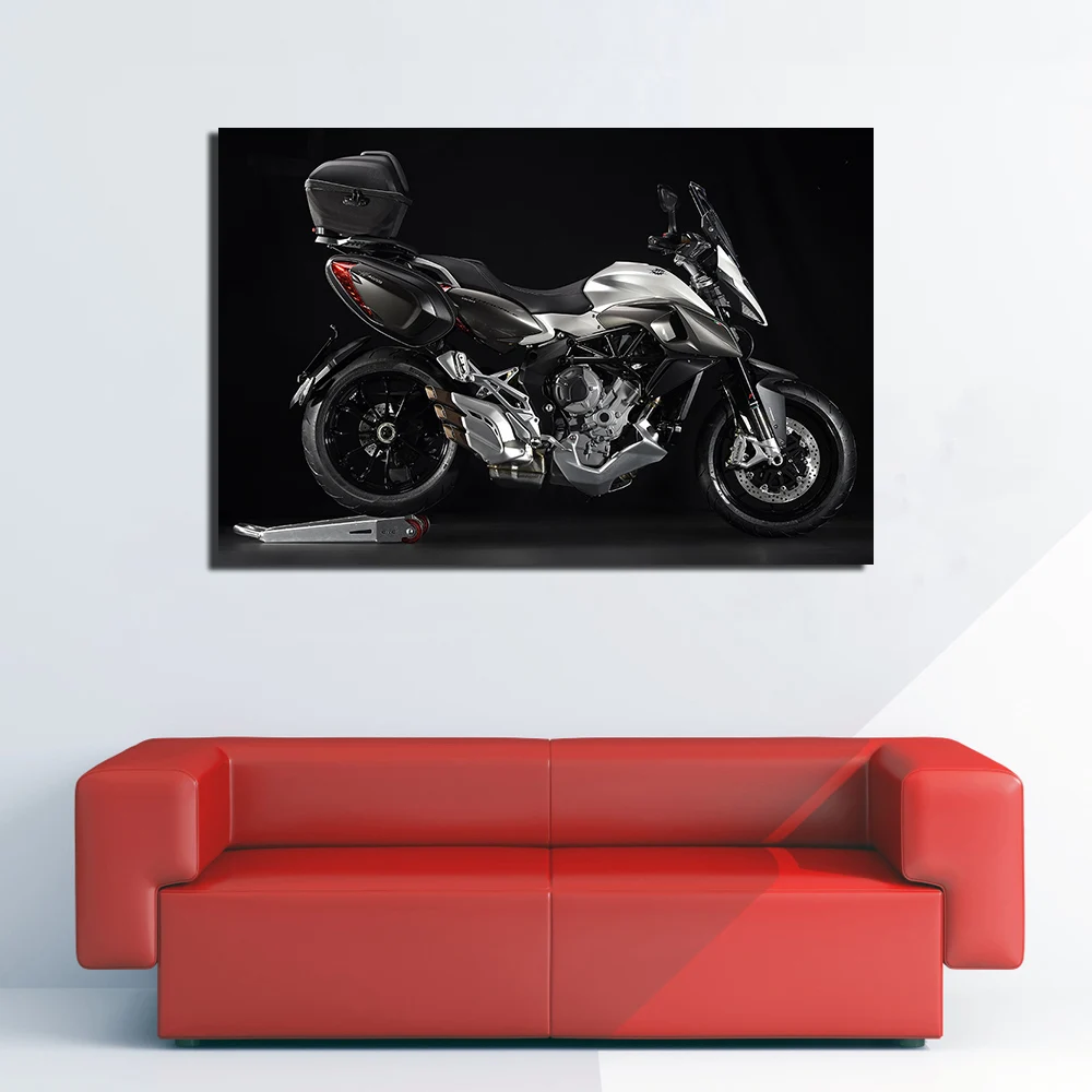MV Agusta Stradale 800 супер мотоцикл Холст Картина автомобиля постер настенные