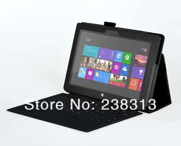 Ультратонкий кожаный чехол книжка личи с подставкой для планшета Microsoft Surface RT 1 2 RT1