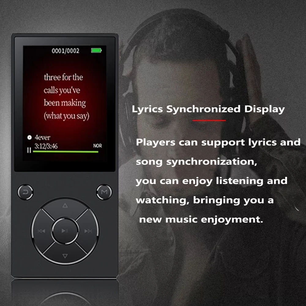 Оригинальный металлический MP3 плеер C11 с 2 4 дюймовым большим экраном и встроенным