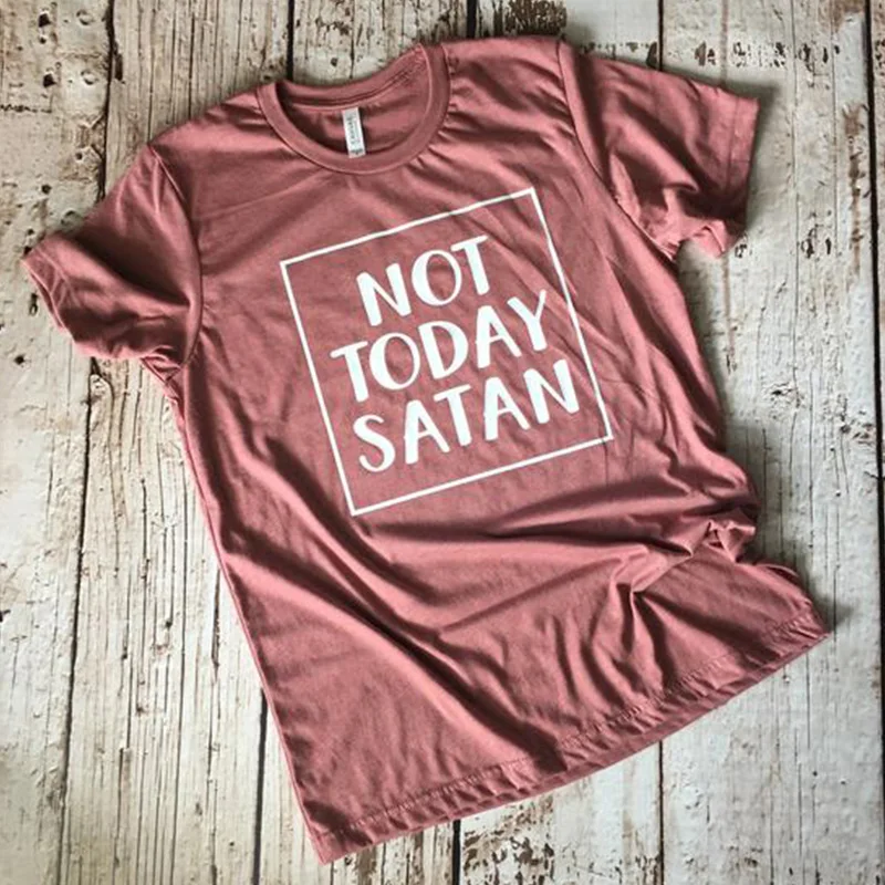 Женская модная футболка с надписью Blessed Mom Not Today satan Grace женская топы для