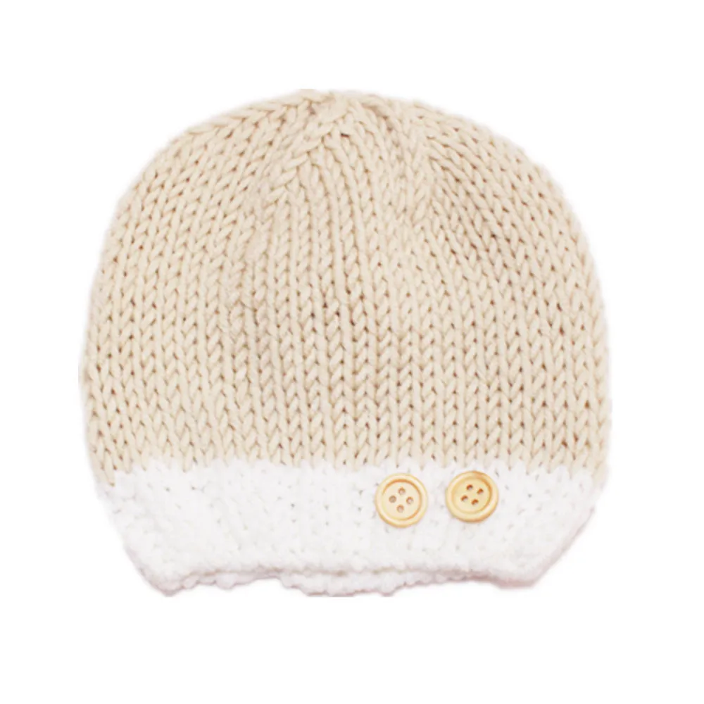 Неонатальная бежевая шерстяная одежда прекрасный реквизит для фотосъемки Мини