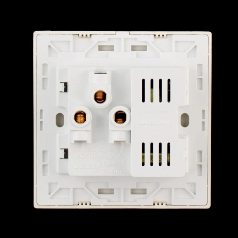 Розетка + 2 USB переключатель настенная розетка зарядное устройство AC/DC адаптер