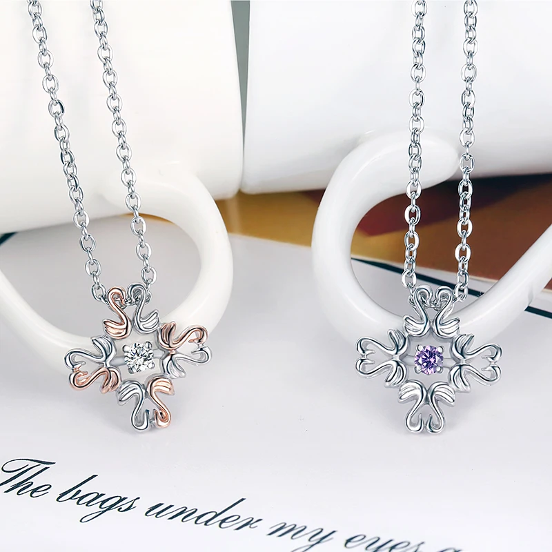 in pairs of swan Cross shape zircon hanging pendant necklace link Chain silver color for lovers | Украшения и аксессуары