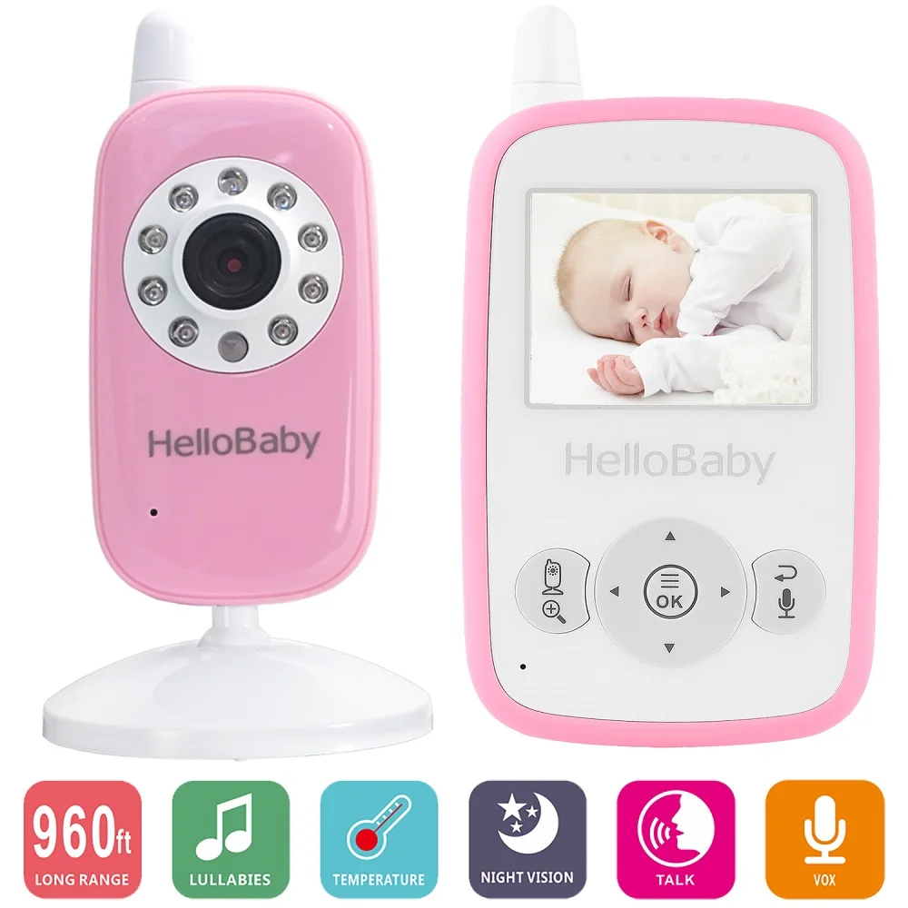 HB24 Hello Baby беспроводной видео детский монитор с ночным видением и 2 способа