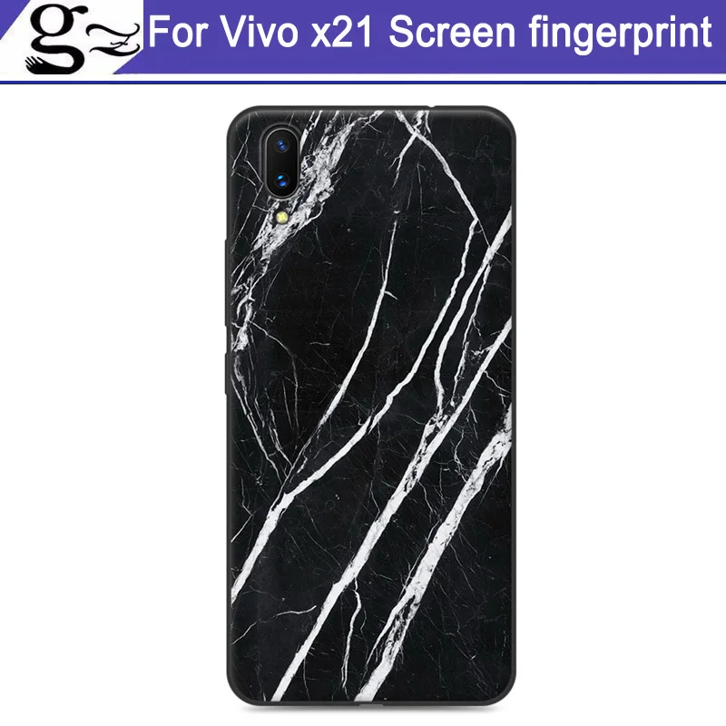 Модные Мультяшные чехлы для телефонов Vivo x21 X 21 чехол экрана с пальцами мягкая