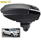 Автомобильный подлокотник для Nissan VERSA Sedan Latio Sunny 2012-2018 подлокотник коробка для хранения Renault Scala вращающийся 2013 2014 2015 2016 2017
