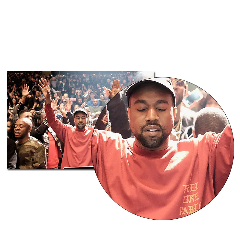 Настенный плакат Kanye West Music Singer Rapper Картина на холсте 30x45 60x90 см декоративное