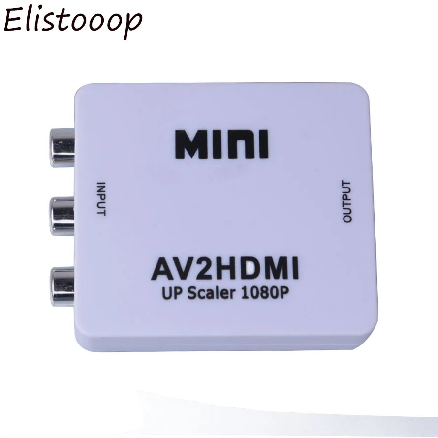 Конвертер RCA/AV в HDMI MINI AV2HDMI RCA AV CVBS адаптер для HD ТВ PS3 PS4 ПК DVD Xbox проектора|Кабели VGA| |