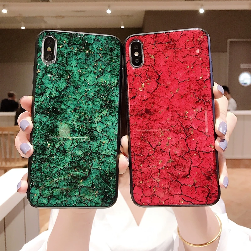 Для Xiaomi Redmi 7 Pro роскошные чехлы для телефонов Золотая фольга блестящая мраморная