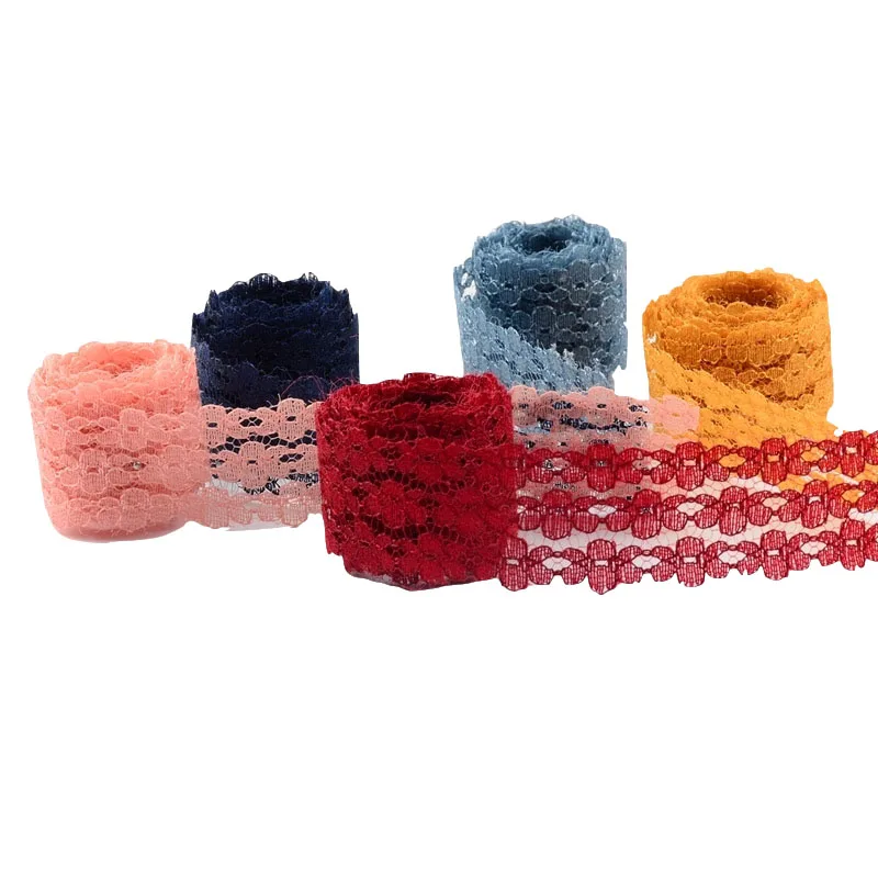 1 ярдов/партия &quot(25 мм) кружевная лента двусторонние ремесла вышитая сетчатая