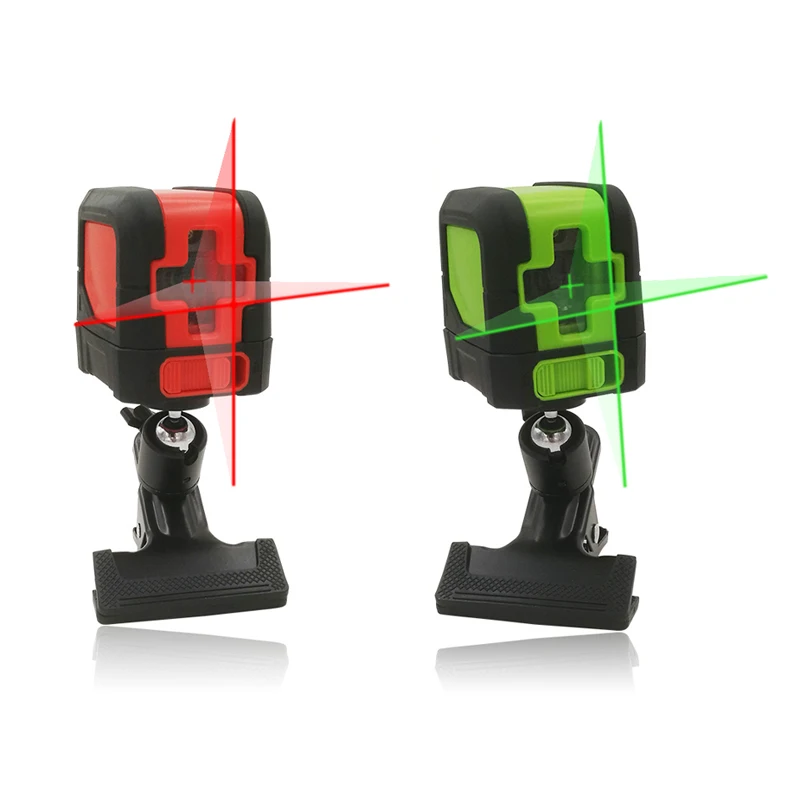 

Mini Self-Leveling Laser Level Vertical & Horizontal Laser levels Red Green 2 Cross Laser Line With Bracket Universal Clip