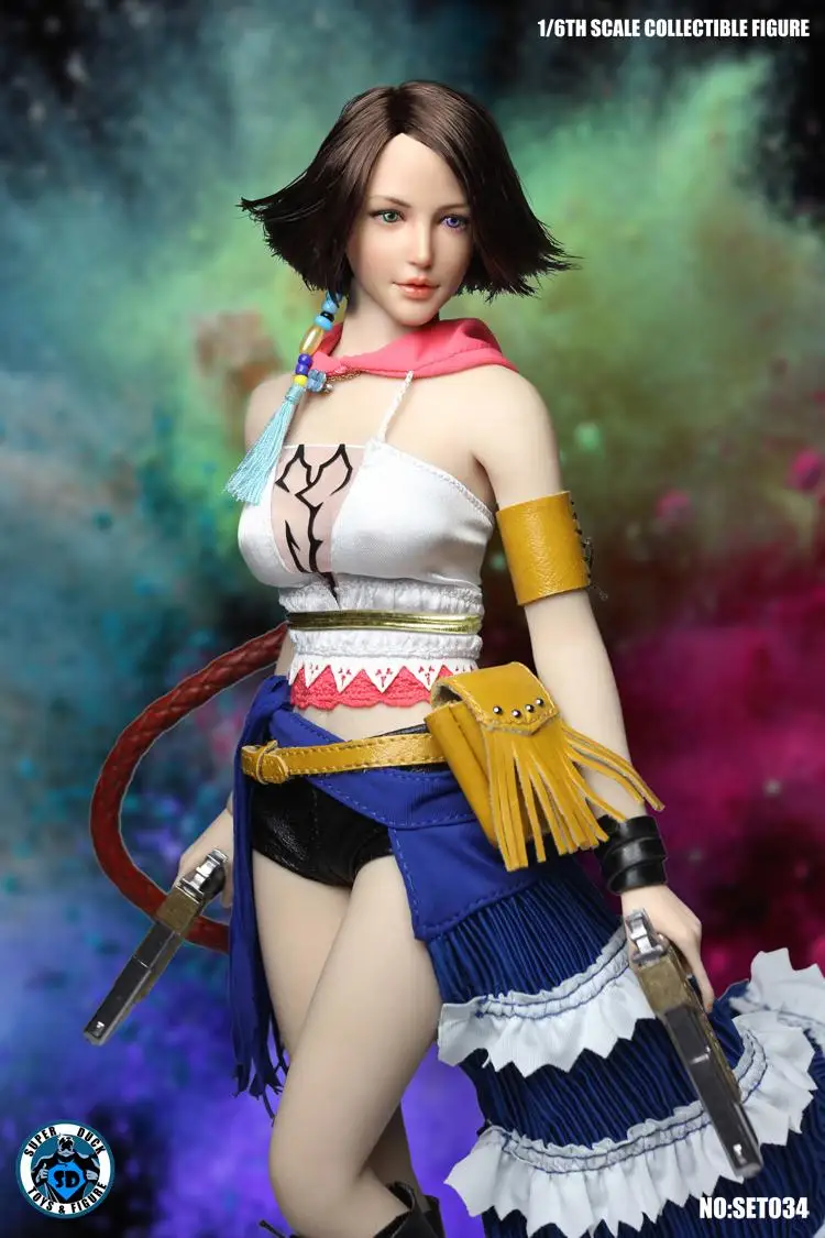 Супер утки SET034 1/6 Женский шутер Final Fantasy маскарадный костюм Yuna для 12 дюймов Phicen