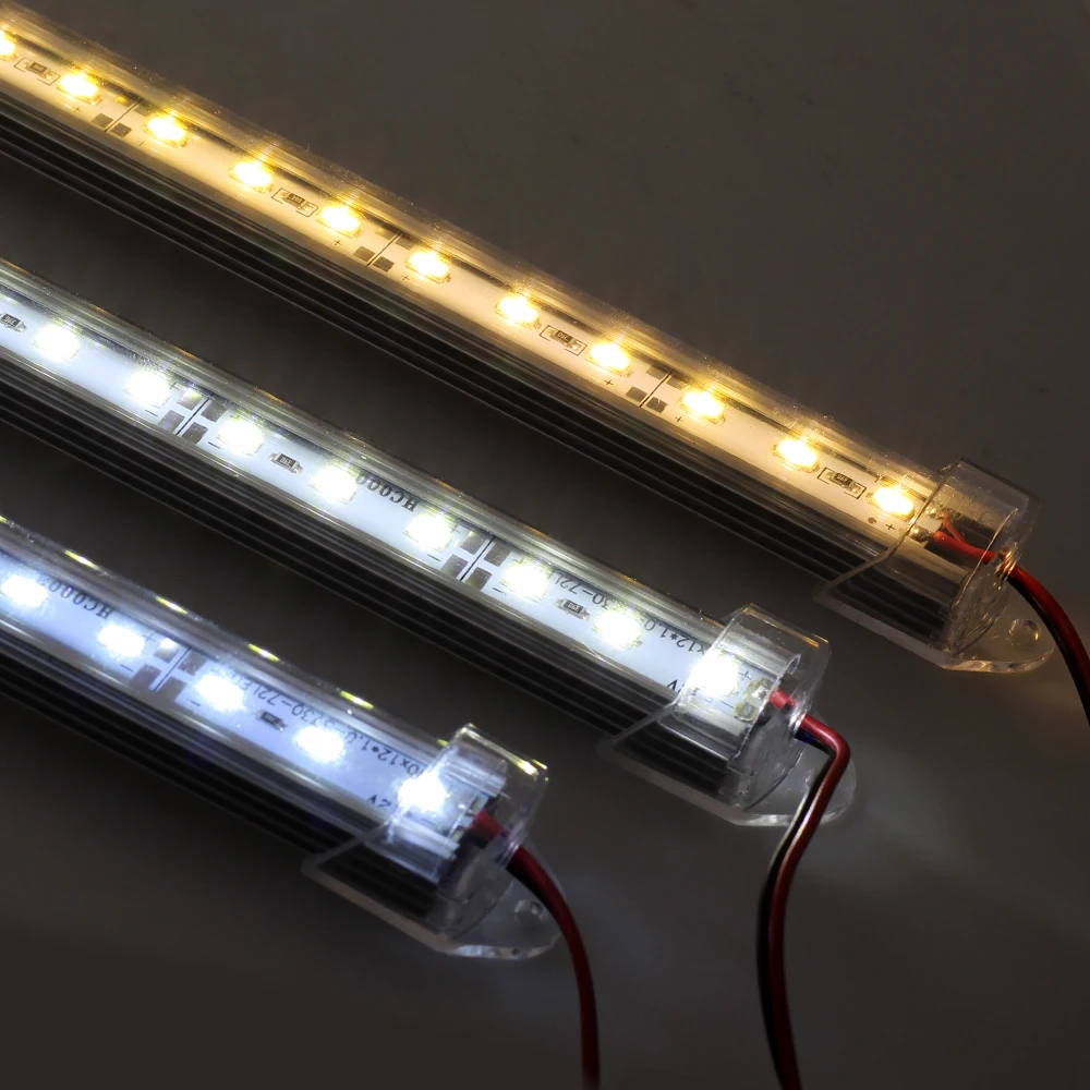 5 шт./лот светодиодный бар огни DC12V 5730 светодиодный Жесткий полосы 50 см светодиодный с U алюминиевый корпус+ PC крышка
