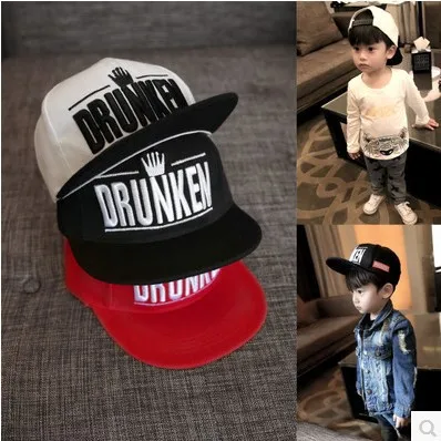 Drunken Children's hat Kids Despicable Me Minions Baseball Cap Cute Boy Girl Snapback embroidery Hip-hop Hat fashion 1-10 Years |
