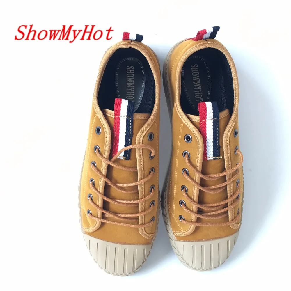 ShowMyHot Мужская дышащая обувь мужская удобная со шнуровкой из лакированной кожи |