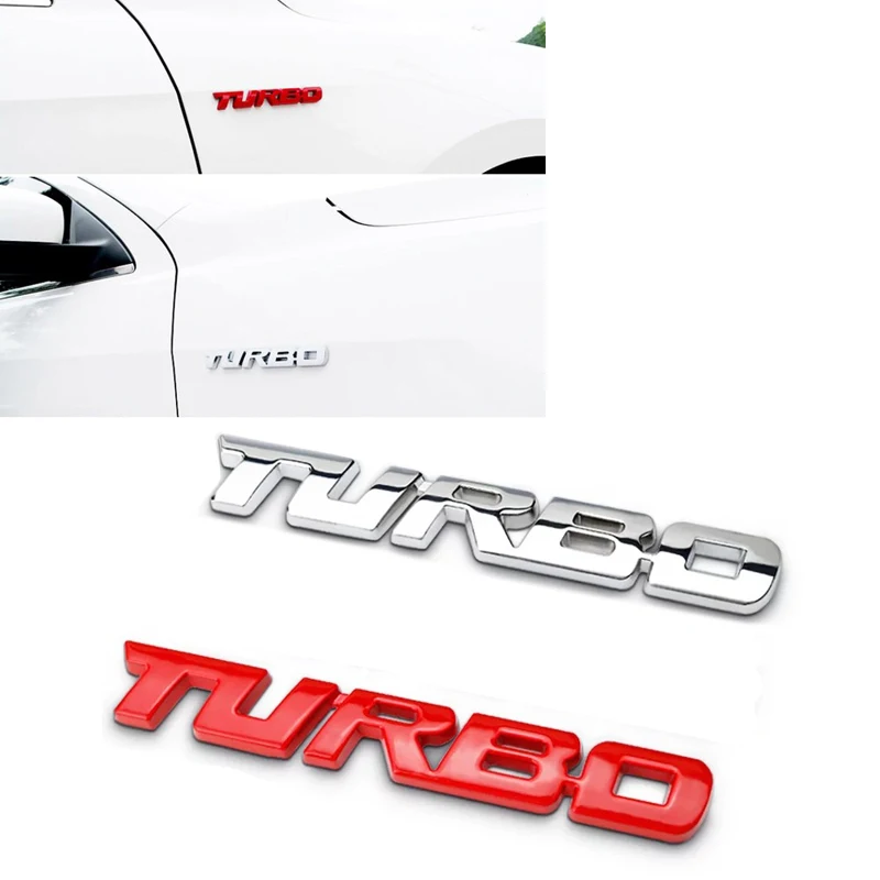 JEAZEA автомобильный багажник 3D металлическая эмблема Turbo значок наклейка