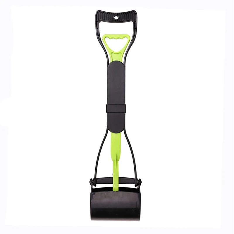 Green Корм для питомцев, собаки Scooper складной с длинной ручкой Щековые Инструменты для удаления уборки на открытом воздухе для кошачьего туалета - Цвет: Green
