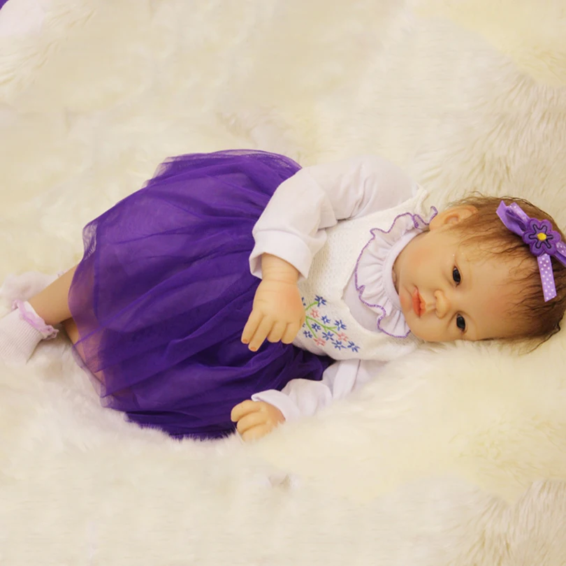 50 см силиконовые куклы reborn baby Sleeping дешевые виниловые для новорожденных принцесс