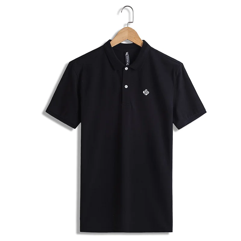 ADP701166 black Пионерский лагерь, рубашки поло, Мужская брендовая одежда, офисные однотонные поло, мужские качественные хлопковые повседневные летние поло для мужчин - Цвет: ADP701166 black