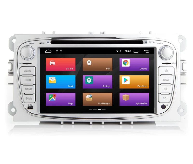 7-дюймовый Android 9 0 четырехъядерный автомобильный DVD GPS плеер для FORD Focus Mondeo C-MAX S-MAX