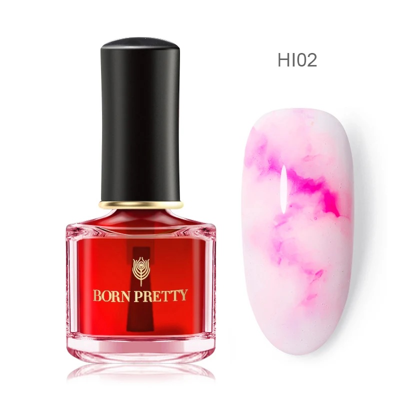 BP-HI02 BORN PRETTY Цветущий лак для ногтей 6 мл градиентная Акварельная чернильная синяя фиолетовая для украшения ногтей лак для маникюра DIY дизайн - Цвет: BP-HI02