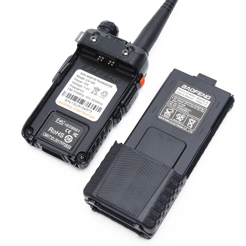Baofeng uv 5r как снять аккумулятор