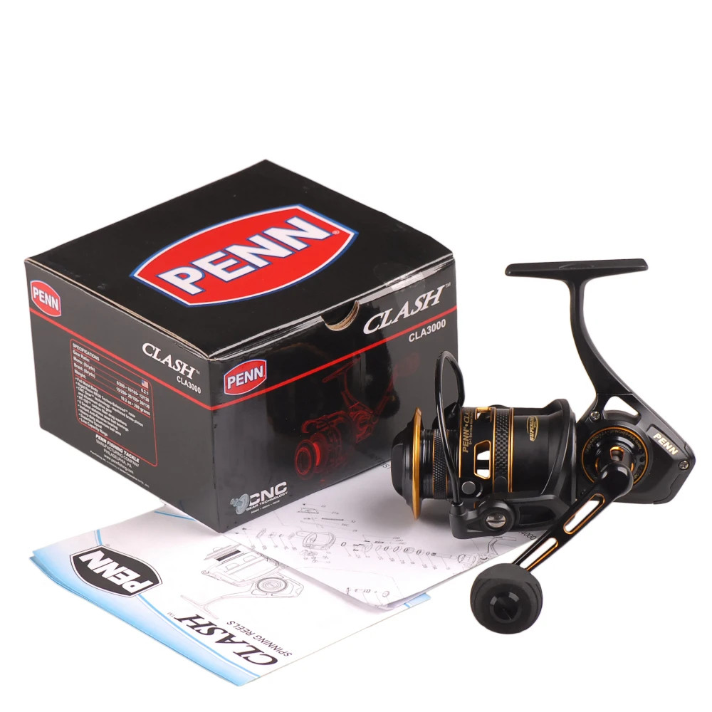 Оригинальная Катушка для спиннинга PENN chocla 2000 8000 8 + 1 шарикоподшипников полностью