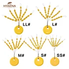 Hyanea 600 шт.лот Овальный поплавок линия пробка рыболовные снасти в виде бобов резиновая пробка поплавок