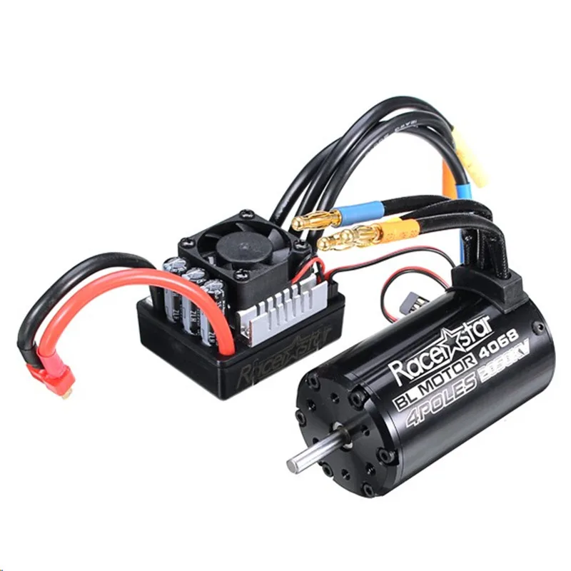Racerstar 4068 бесщеточный водонепроницаемый Бесконтактный двигатель 2050KV 120A ESC для 1/8