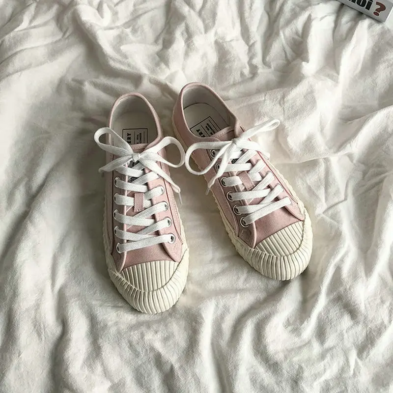 Женские кроссовки из Вулканизированной Ткани Сезон лето Цвет красный розовый