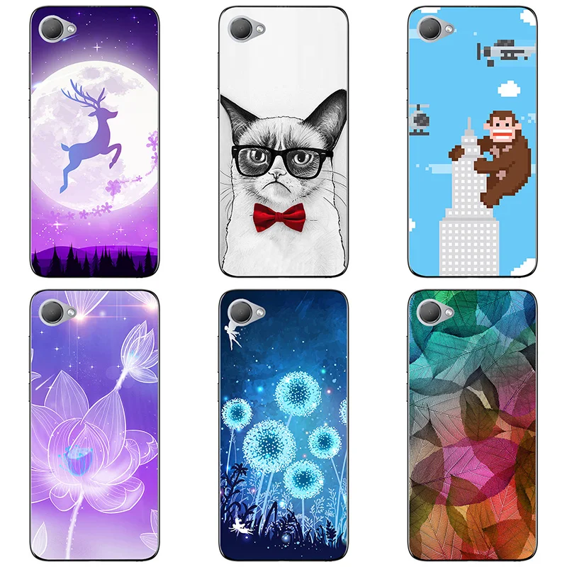 For HTC Desire 12 Case Hard Plastic Back Cover Cases Painting Abstract Coque Patterned Shell Skin |