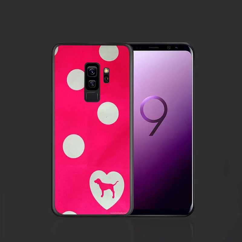 Мягкий розовый чехол из ТПУ для телефона Galaxy M10 M20 M30 S6 S7 Edge S8 S9 S10 S10e Plus Note 10 8