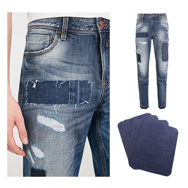 Novel 12pcs Elbow Patches Patch Repair Sewing Accessory For Clothes DIY Jeans Iron Pants Knee Shipping | Дом и сад