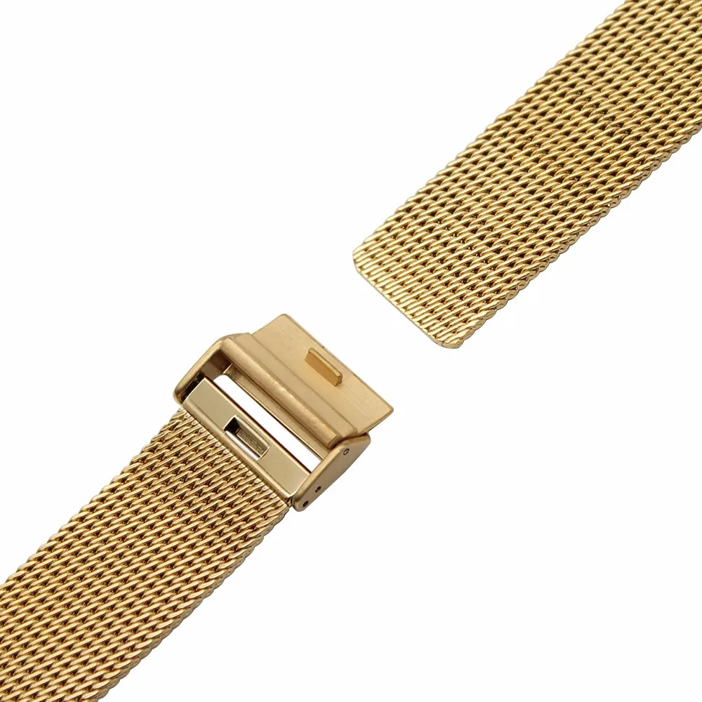 18 мм Quick Release Milanese Watch Band для DW Daniel Wellington Mesh Нержавеющая сталь ремешок на запястье браслет черный розовое золото серебро
