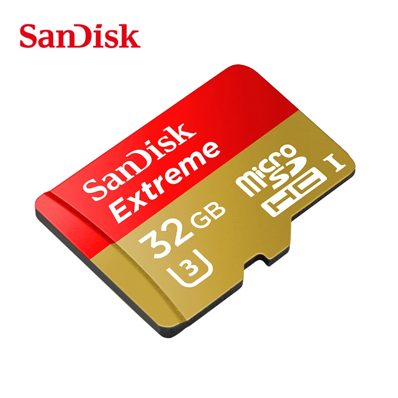 Оригинальный SanDisk Бесплатная доставка карты памяти Extreme microSD UHS-I microSDXC Class10 U3 100