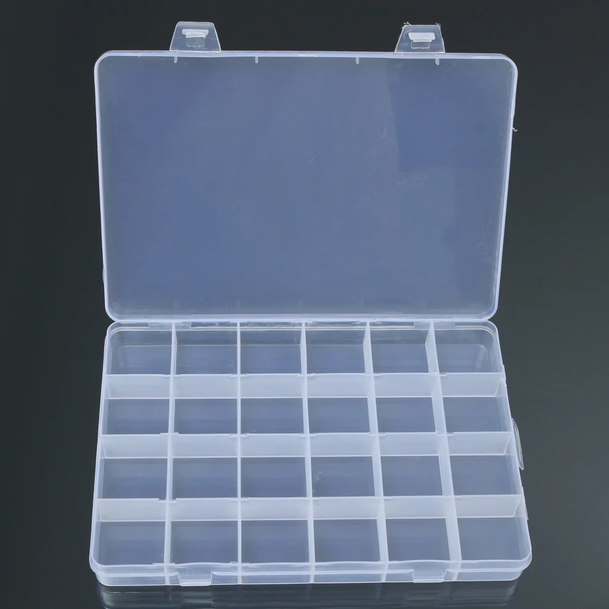 24 Compartments Plastic Box Case Jewelry Bead Storage Container Craft Organizer | Дом и сад