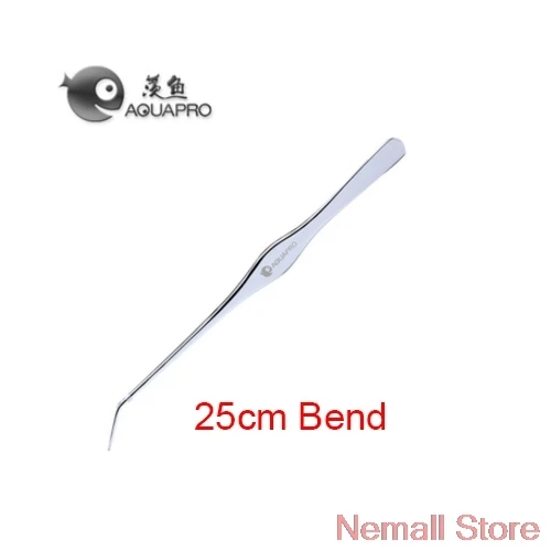 Chihiros, пинцет для аквариумных растений, изогнутый, водный, Aquapro, 25 см, 33 см, класс 1, зеркальная поверхность, нержавеющая, никогда не ржавеет, инструменты для аквариума - Цвет: 25cm Bend Model