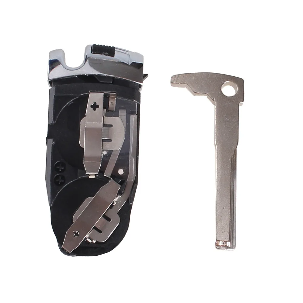 Dandkey силиконовый чехол 3 кнопки для mercedes benz smart key fob удаленной оболочки Chrome S SL ML SLK