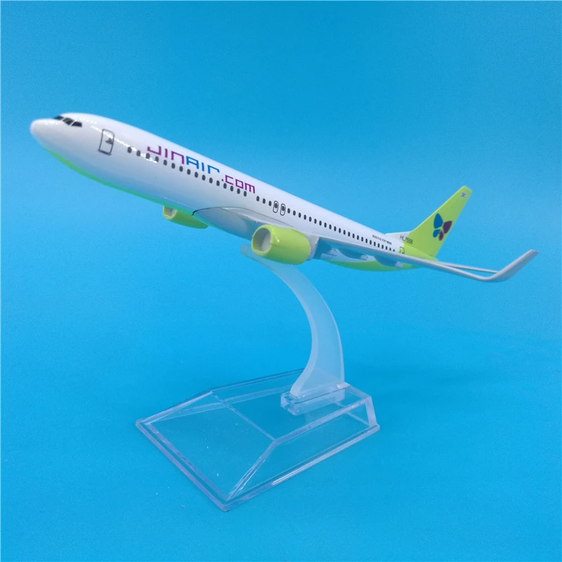 16 см Корея настоящие авиалинии Boeing 737 модель самолета из сплава Подарочная