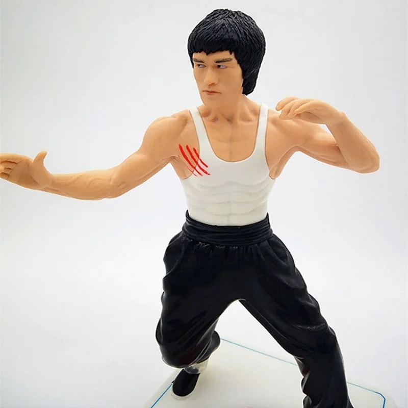 28 см Kongfu фильм супер звезда Брюс Ли ПВХ фигурка игрушка дисплей Модель игрушки