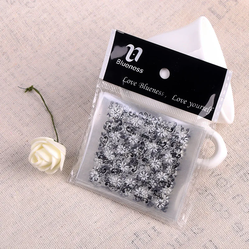 24Pcs/Lot Plastic 3D Charms Nail Art Gel Sticker DIY Flower Butterfly Design Manicure Decorations Tools Decals For Nails JH486 | Красота и