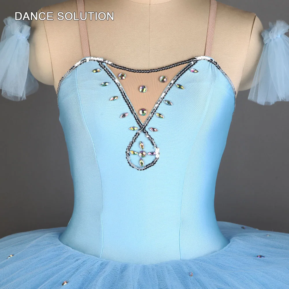 Профессиональное балетное платье-пачка лиф из спандекса с блинной юбкой-пачкой