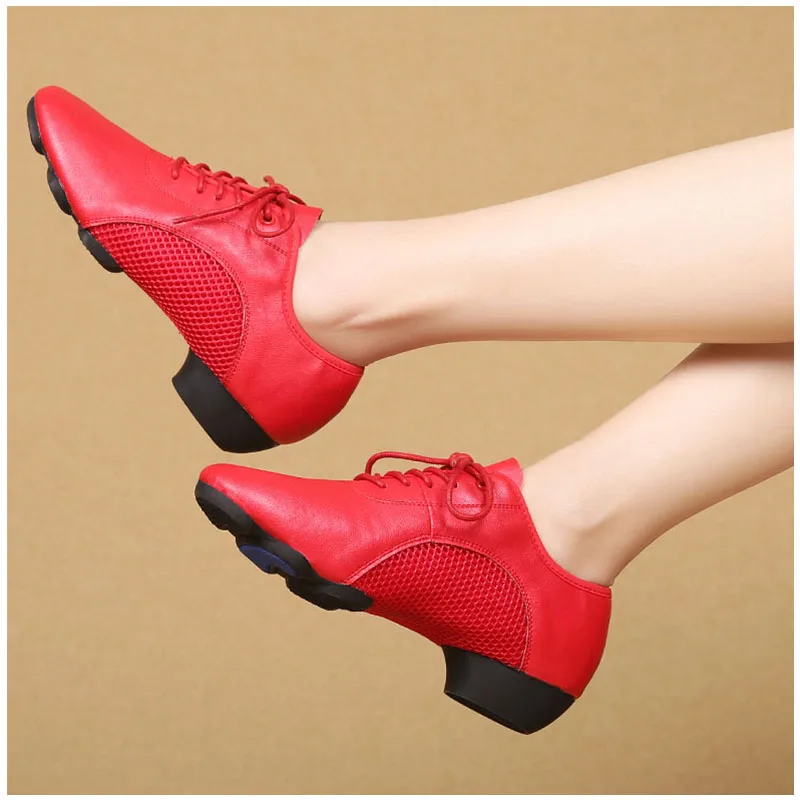 

NANCY TINO Unisex Leather/Breathable Mesh professinal Ballroom Latin Tango Dance Shoes Indoor/Outdoor Modern Dancing Shoes