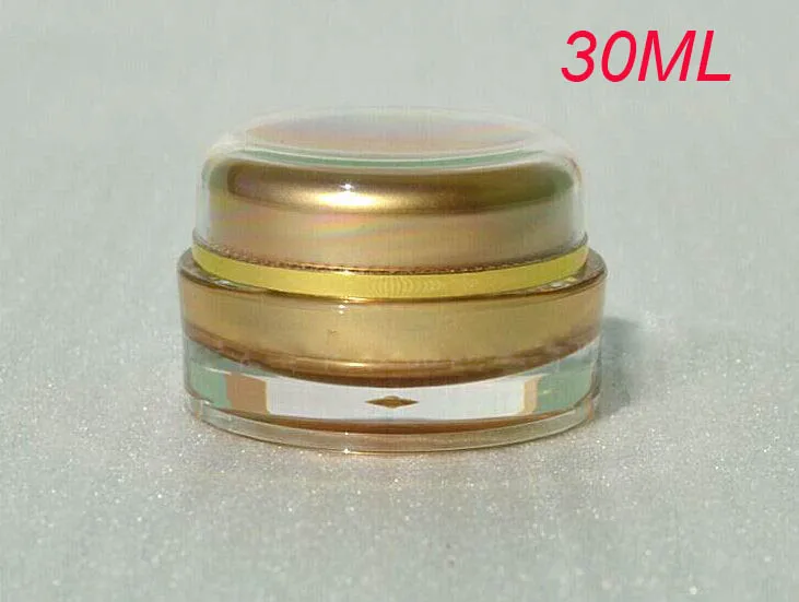 

30g gold round cream jars, 30 g cosmetic container cream jar wholesale ,1 ounce Cosmetic Packaging gold Cosmetic Jar