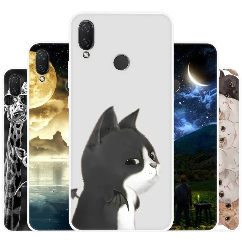 Милый чехол с мультяшными животными для ZTE Nubia M2 Z17 окрашенный Мягкая силиконовая