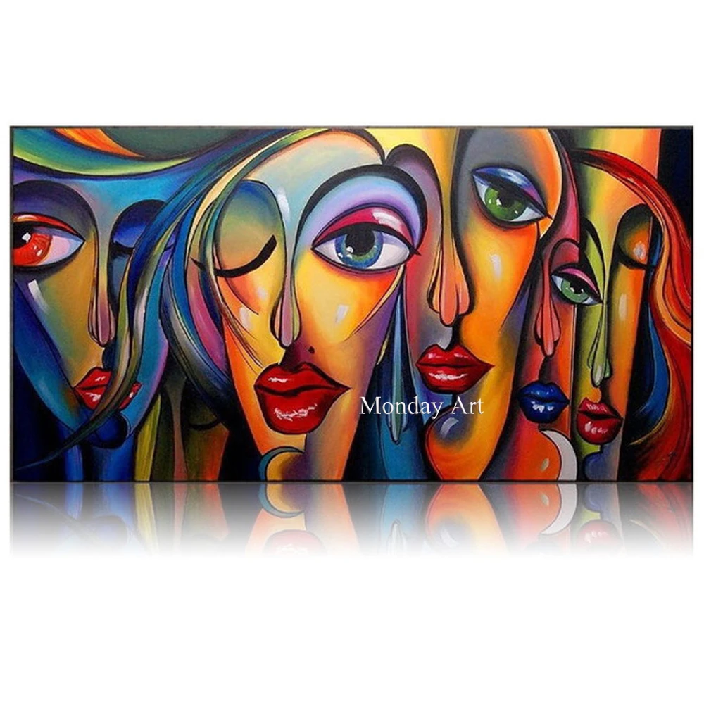 100% ручная роспись Textur картина маслом абстрактная на холсте известная художница