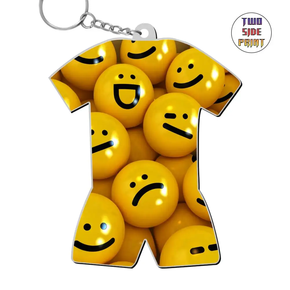 SAMCUSTOM Emoticons 3D printing World Cup Keychain pendant keychain gym lover jewelry women bag car key chain ring holder | Украшения и