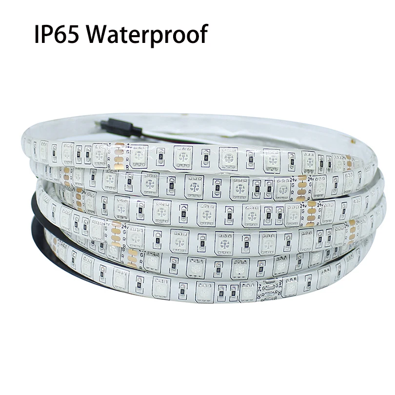 Светодиодная лента DC24V SMD 5050 60 светодиодов/м 5 м/лот гибкая светодиодная диодный